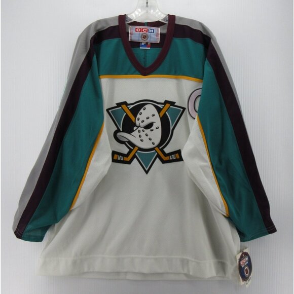 VINTAGE Paul Kariya Anaheim Ducks Jersey XL CCM Maska Air Knit Y2K NEW